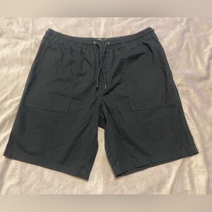 George Black Elastic Waist Cotton Shorts - Size M